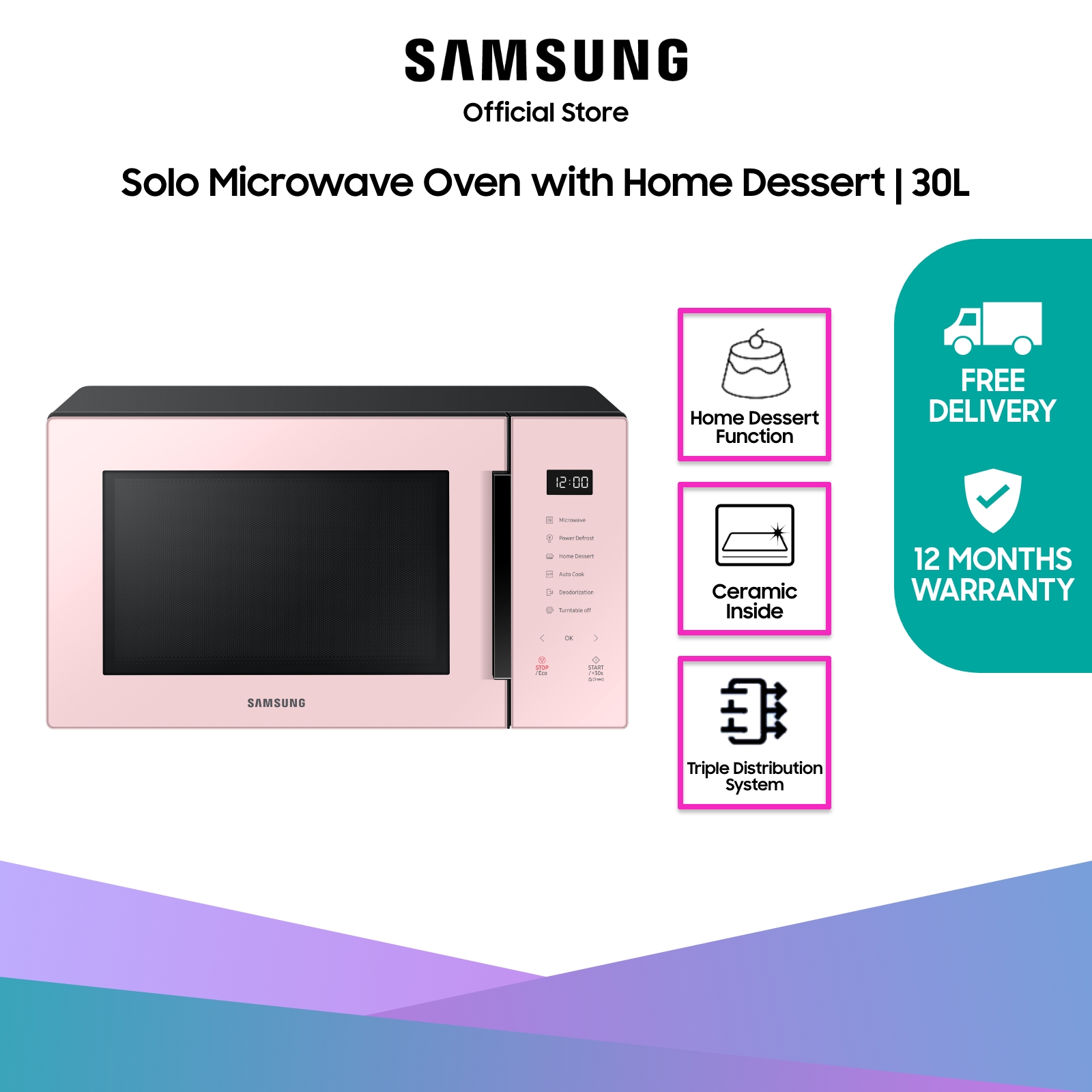 Convection Microwave Oven with Easier Access to Healthy Cooking, 28 L  (MC28H5015CK/EF)