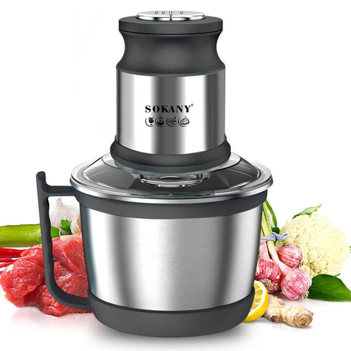 [ SIÊU GIÁ RẺ ] Máy Xay Đa Năng SOKANY SK-7027 Cối Inox dung tích 3 Lít, Chất Liệu Cao Cấp , An Toàn Khi Sử Dụng, Xay Đá, Thịt, Rau Củ Quả, Xay Các Loại Hạt Cứng, Máy Xay Đa Năng, Công Suất Cao Tiết Kiệm Năng Lượng