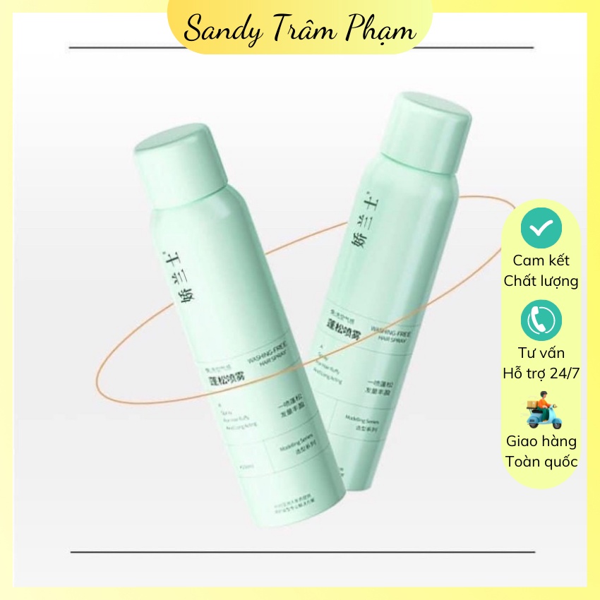 Dầu gội khô dạng Xịt Xịt gội đầu khô Giúp bạn có mái tóc bồng bềnh nhanh chóng - Gội đầu khô dạng xịt