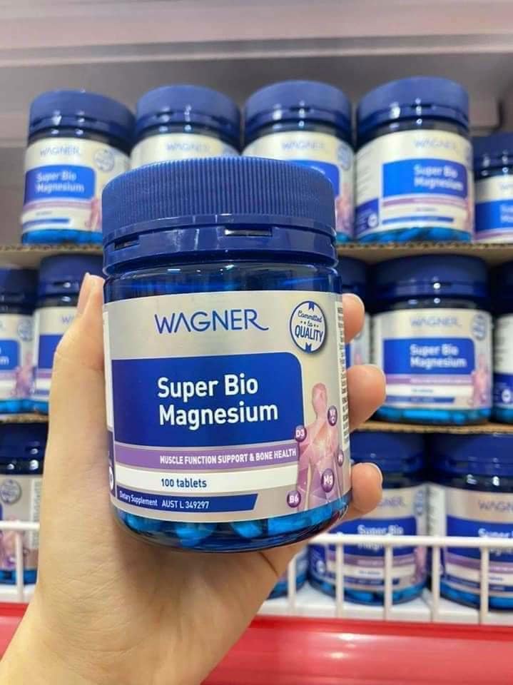 bổ sung magie Wagner Super Bio Magnesium 100 Tablets