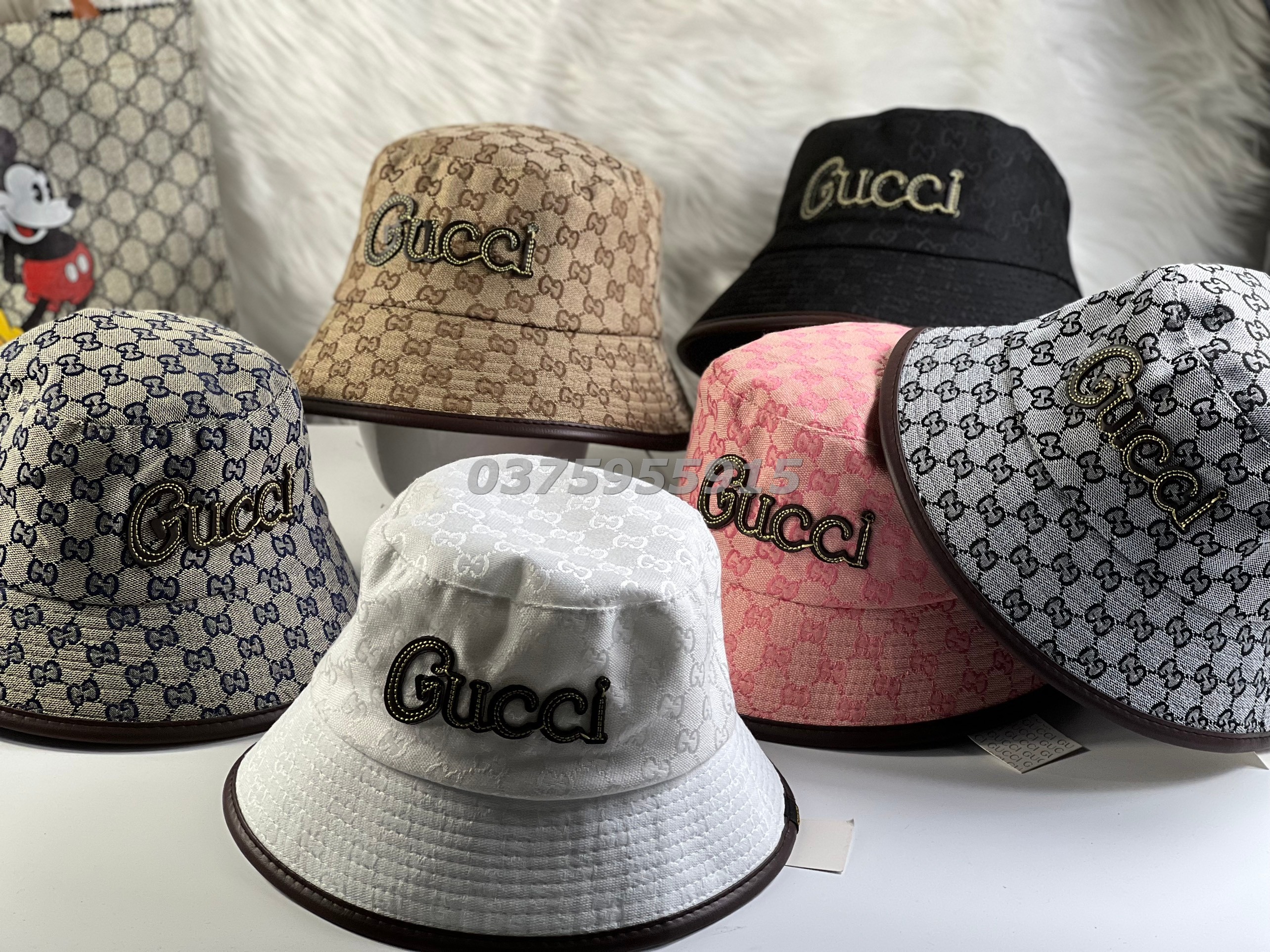Nón Bo bucket g.c thêu da nổi siêu đẹp giá hấp dẫn