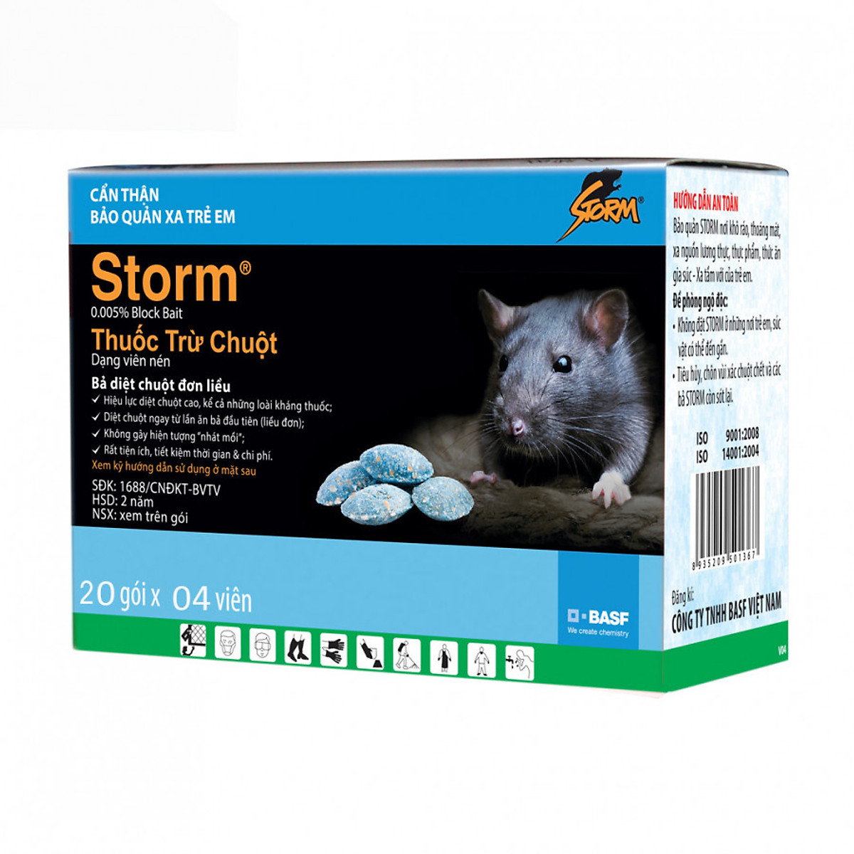 thuốc diệt chuột storm (gói 20 viên) 1