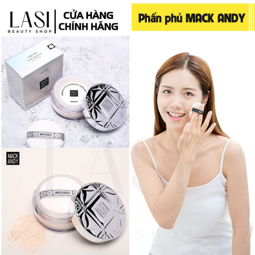 Phấn phủ kiềm dầu MACK ANDY CREAMY [Chính hãng 100%] | Phấn phủ dạng bột, siêu mịn 3 tone màu lựa chọn