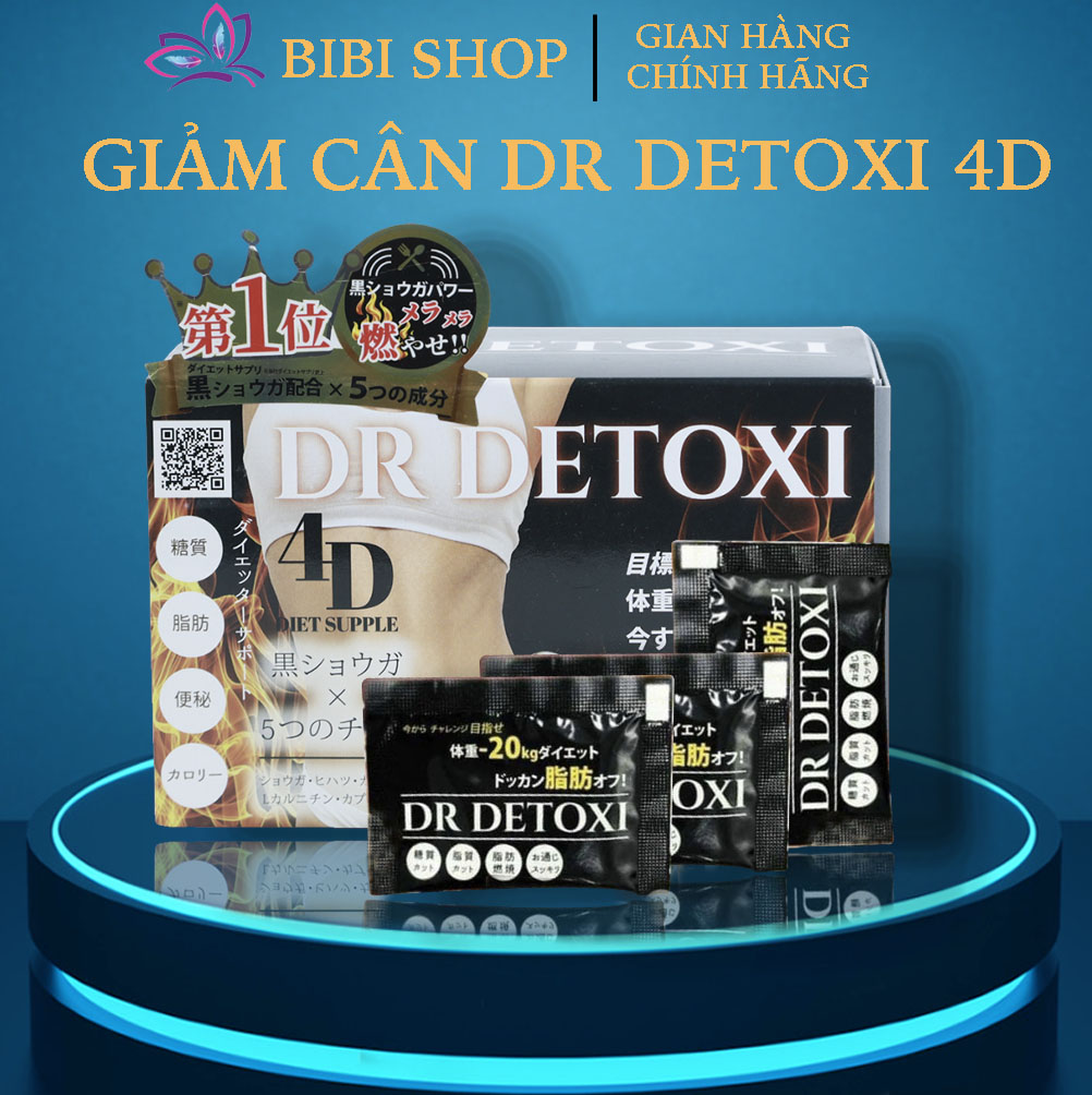 Viên uống giảm cân thải độc dr detoxi 4d nhật bản chính hãng