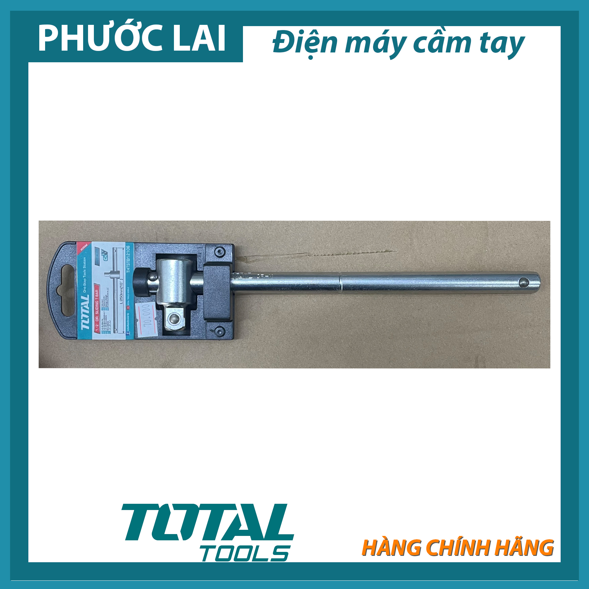 Thanh trượt chữ t 250mm 1/2" hàng chính hãng total thtstb12106