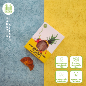 Dứa sấy dẻo muối ớt - Hộp 80gr