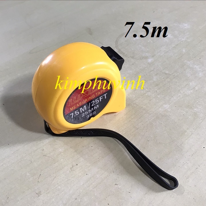 01 thước kéo 7.5m bản lớn 25mm - thước kéo 7.5 mét tốt luxtop