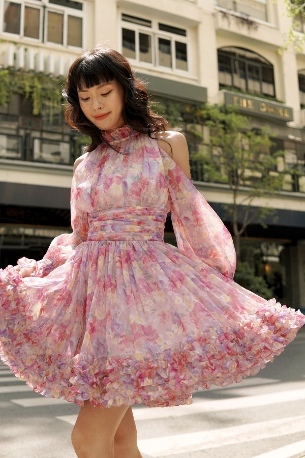 Daydreamer Đầm tiểu thư mùa hè La Flor Mini Dress