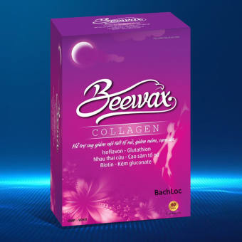Viên Uống Đẹp Da, Tăng Cường Nội Tiết Tố Nữ Beewax Collagen- Giảm Nhăn, Mờ Nám, Hết Tàn Nhang , Giảm Mụn - Hộp 60 viên