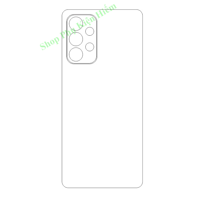 Dán dẻo ppf samsung a53 5g mặt lưng – tặng cường lực camera