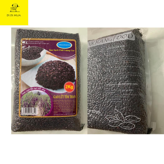 Gạo lứt tím than 2kg dẻo không cần ngâm nước trước khi nấu chất lượng hảo hạng