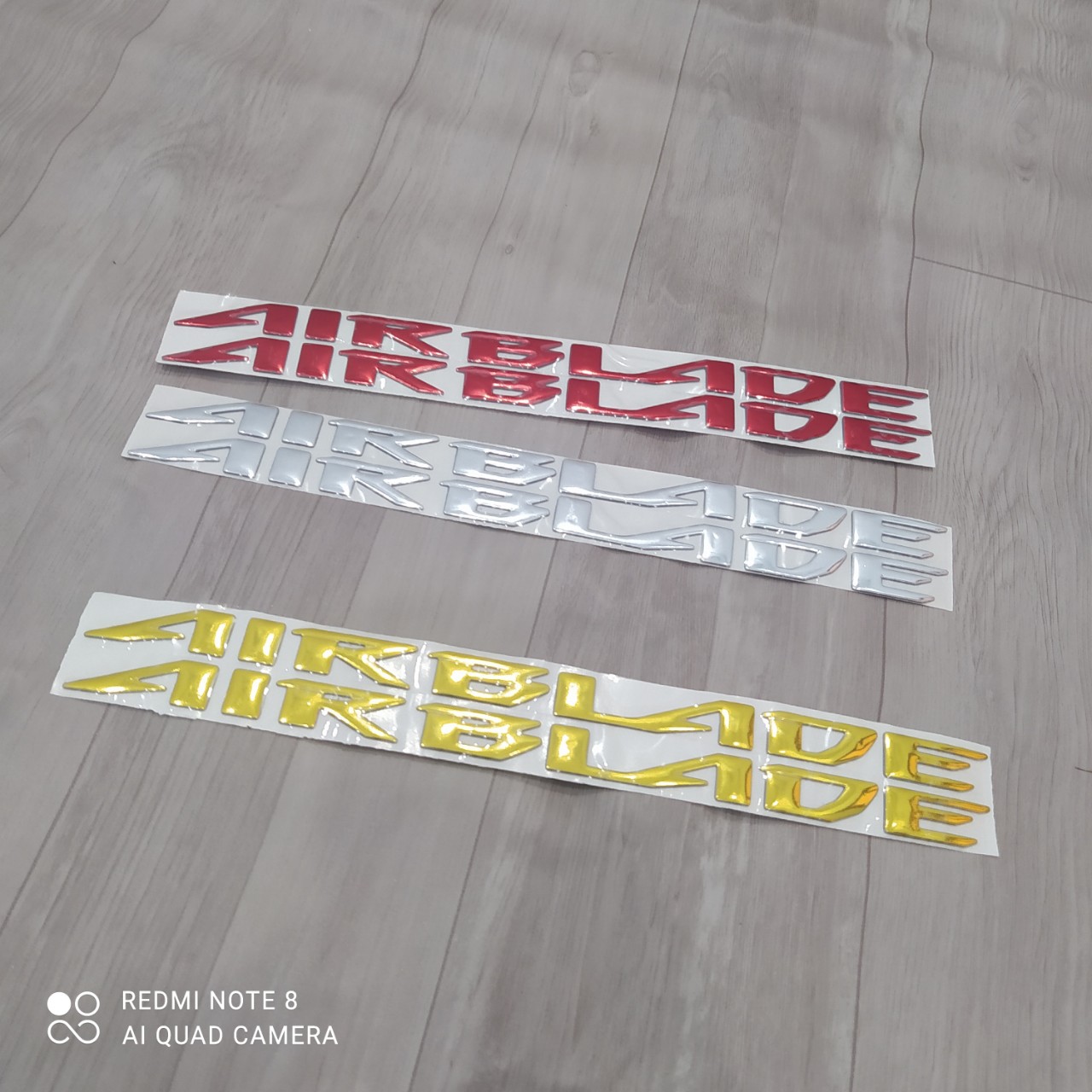 Tem logo chữ nổi xe máy Honda Air Blade loại nhựa dẻo