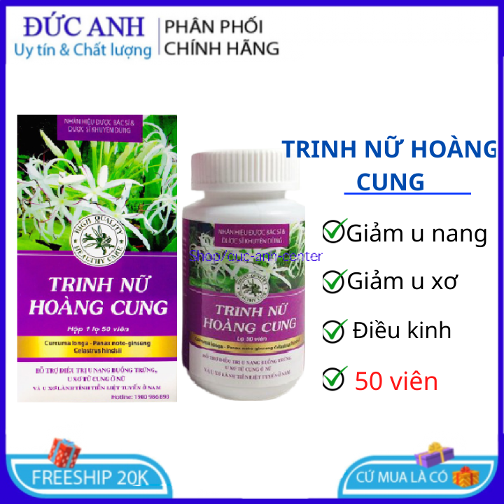 Viên uống trinh nữ hoàng cung ngăn u xơ tủ cung u xơ tiền liệt tuyến và các khối u  tiêu khó tiểu bu
