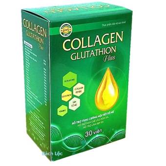 Viên Uống Đẹp Da Collagen Glutathion Plus - Thành Phần Sâm Tố Nữ 300mg, Isoflavons200mg Giúp Tăng Cường Nội Tiết Tố, Hết Nám, Sạm Da, Đẹp Da - Thành Phần Sâm Tố Nữ 300mg