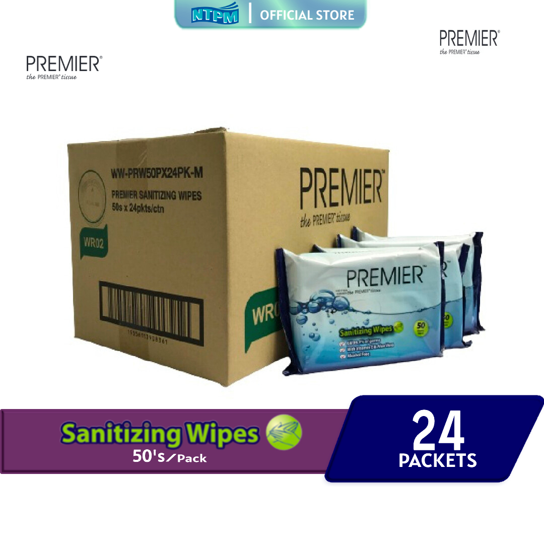Premier Sanitizing Wipes 50 sheets x 24 pkts