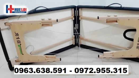 Giường Massage Gấp Gọn Chân Gỗ Cao Cấp - Giường Spa