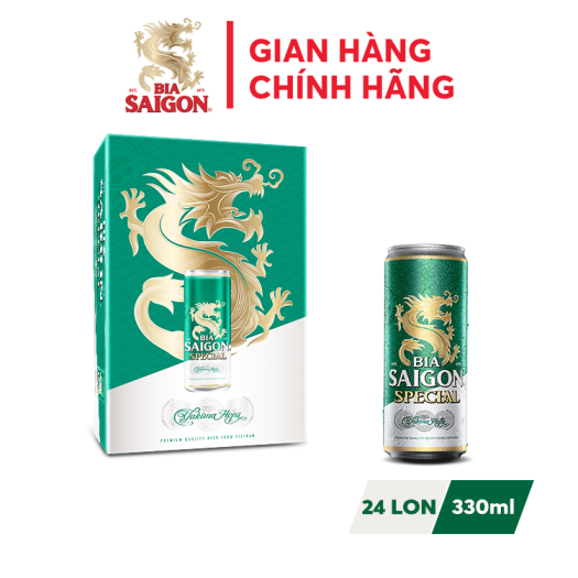 Thùng 24 lon bia SÀI GÒN SPECIAL - SABECO - 330ml/lon