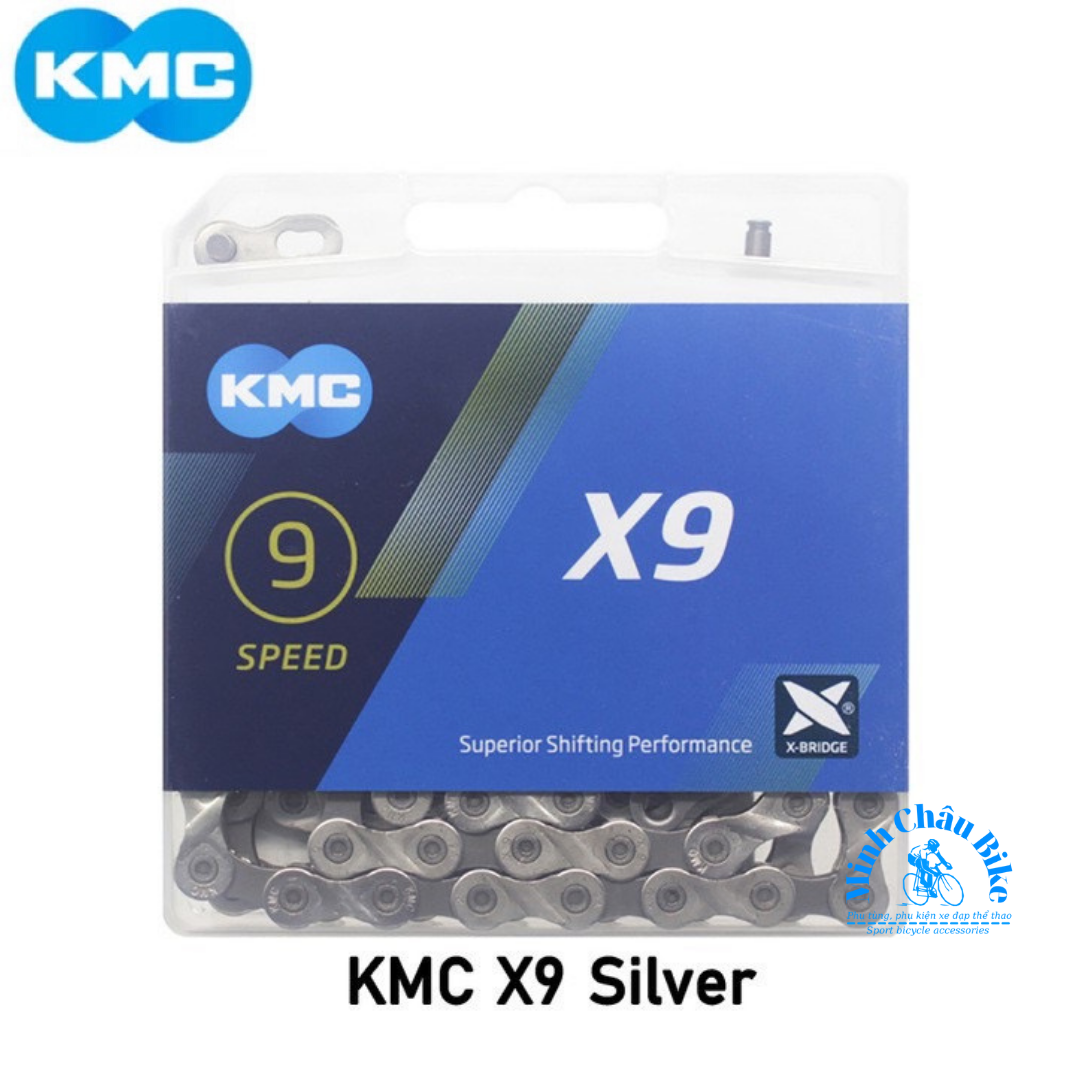 Sên xe đạp - xích xe đạp kmc x9 116l . hàng fullbox chính hãng