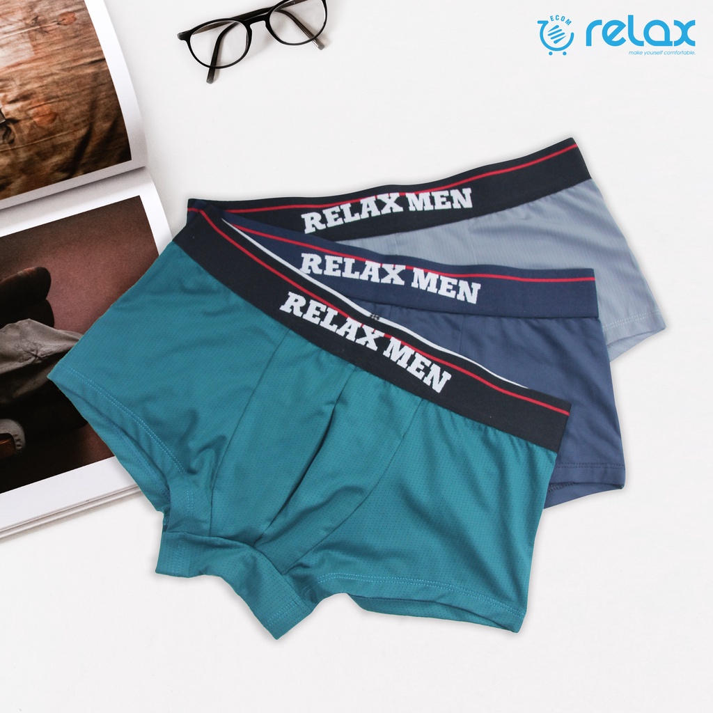 Combo 3 quần lót nam rdo111 - quần sịp nam thoáng mát mềm mại cao cấp, co giãn tốt, ôm gọn - relax underwear