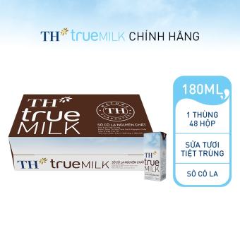 Thùng 48 Hộp Sữa Tươi Tiệt Trùng TH true Milk Hương Sôcola 180ml.