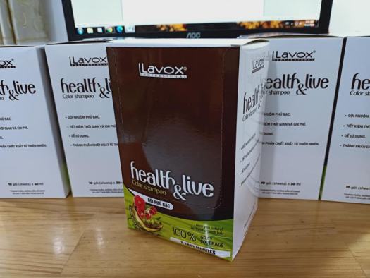 Dầu Gội Thảo Dược Nhuộm Tóc ĐEN/ NÂU PHỦ BẠC 100% SIÊU DƯỠNG LAVOX