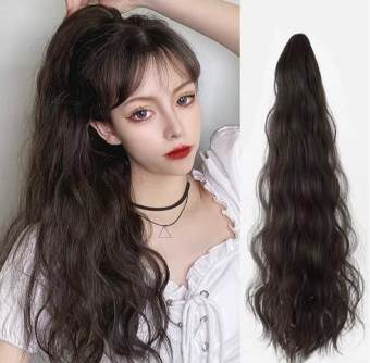 Tóc giả nữ ngoặm đuôi CAO CẤP. Kẹp đuôi tóc dập xù dài 60cm, cá tính, thời thượng. Ngoặm xù loại dày dặn