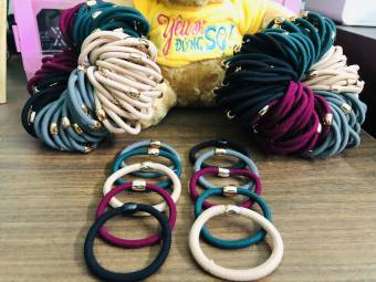 SET 10 sợi - Chun cột tóc, dây cột tóc co giãn loại tốt