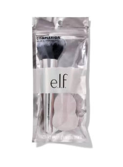 Set cọ Elf Complexion Brush & Sponge Duo cho mặt