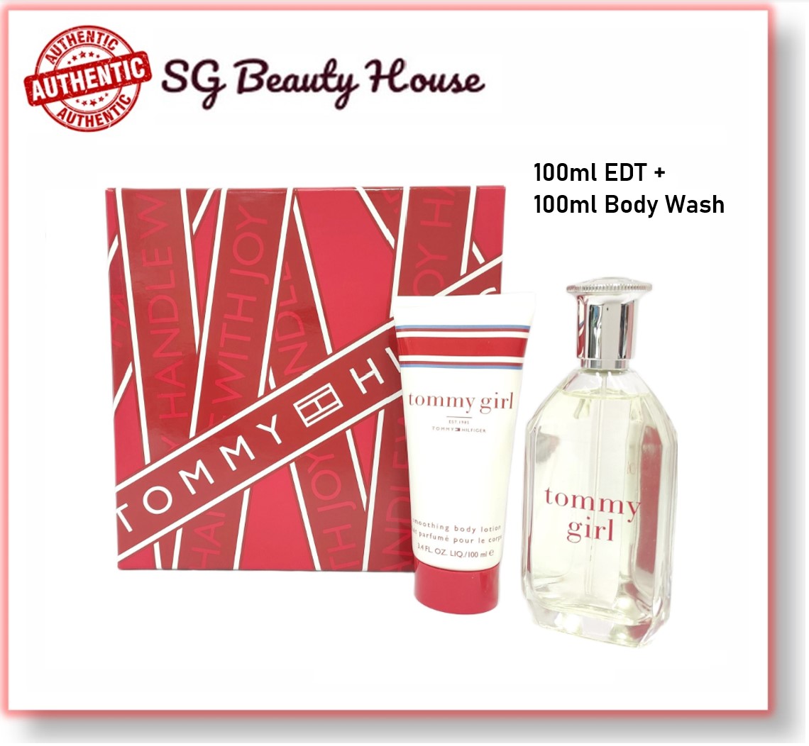 tommy girl perfume and lotion set