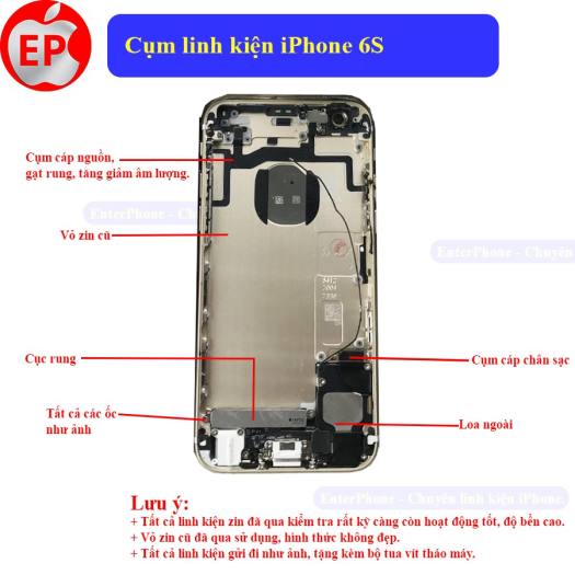 Cụm dưới iPhone 6, 6S, 6 Plus, 6S Plus kèm linh kiện ZIN BÓC MÁY