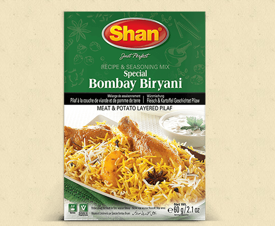 Bột gia vị nấu gà Shan Bombay Biryani 60gr