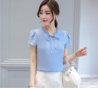 BÁN LẺ GIÁ SỈ. Áo sơ mi nữ kiểu cổ bèo tay búp sen