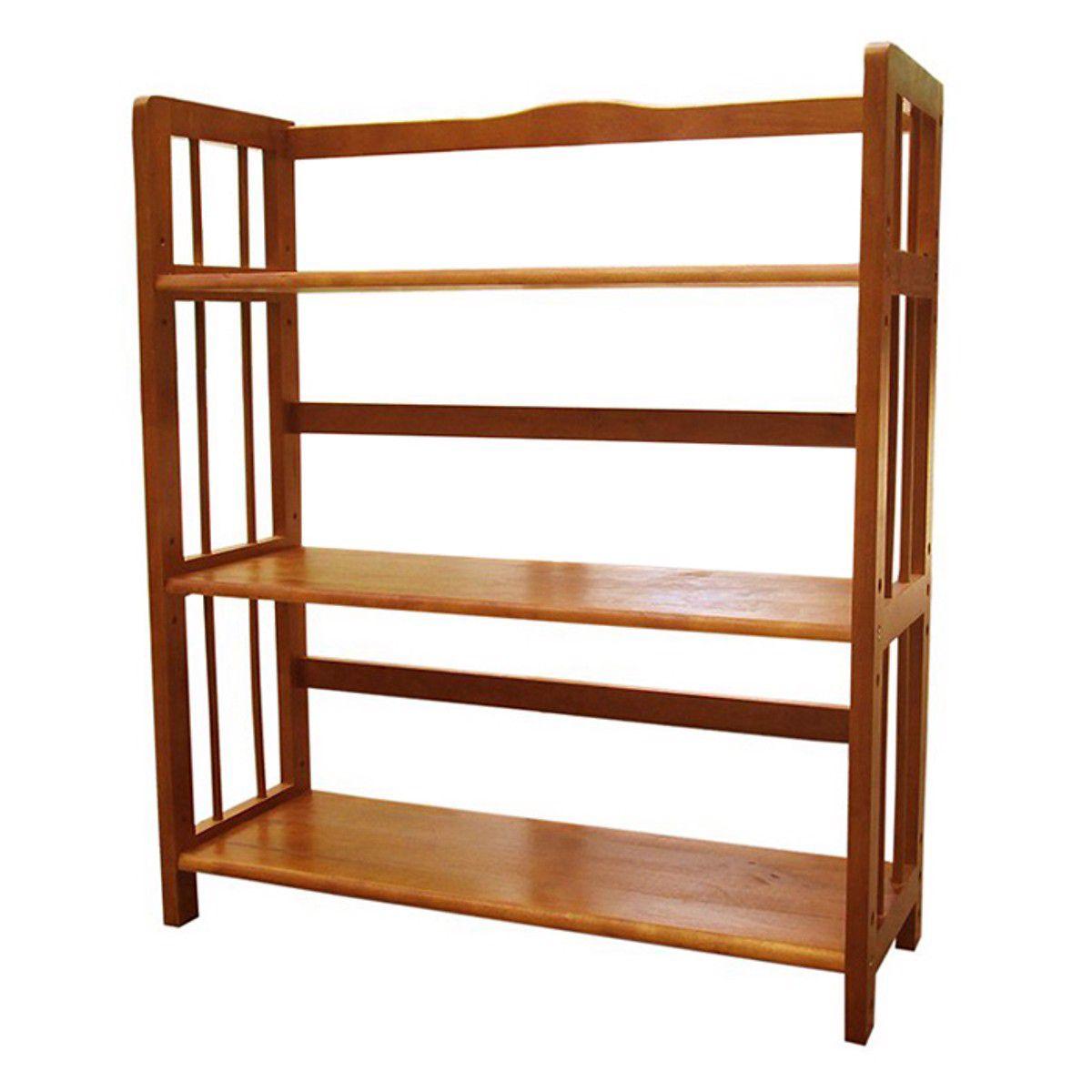 Kệ sách gỗ cao su 3 tầng dài 80