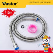 Vastar Stainless Steel Bathroom Water Hose Pipe (1.5M)