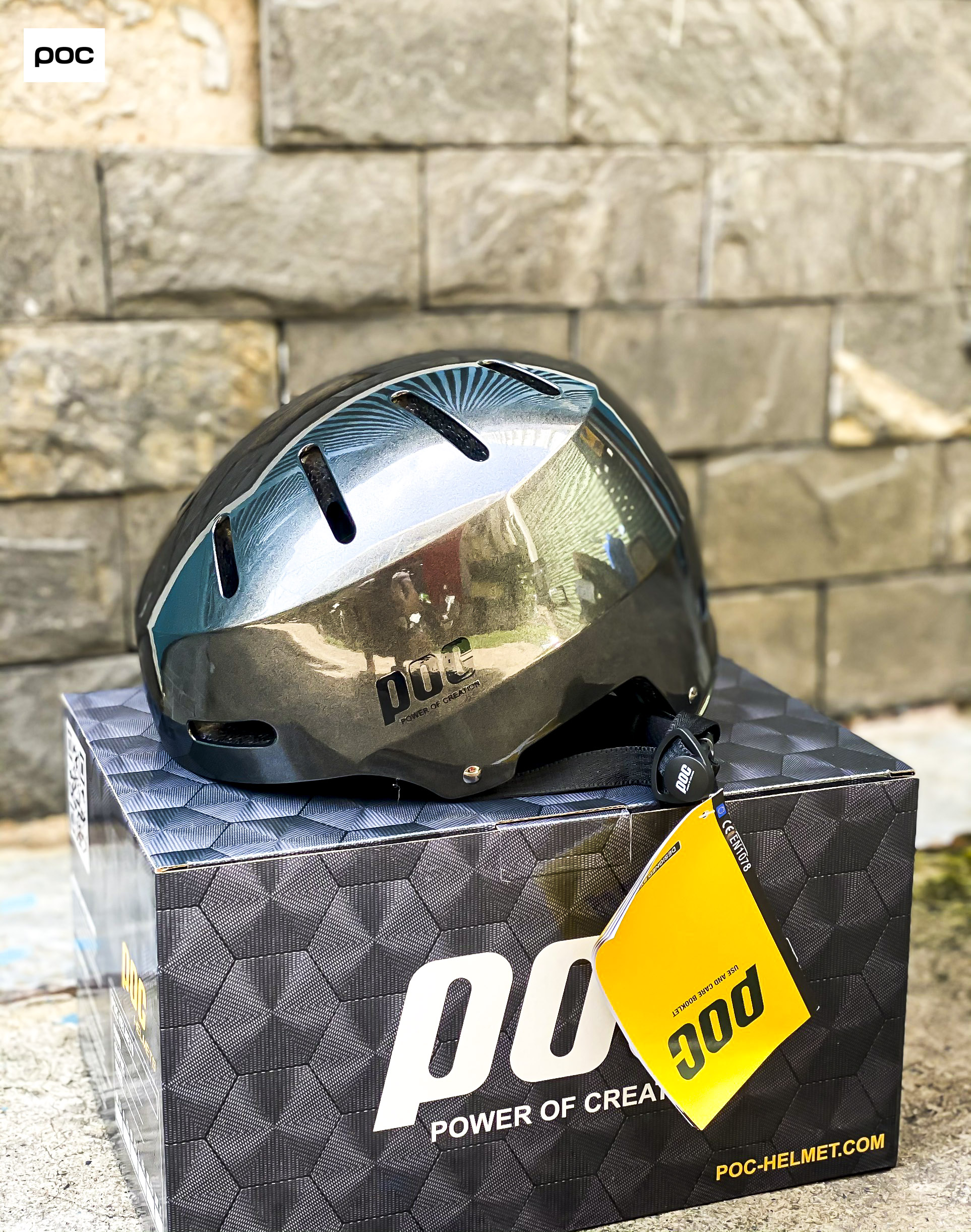Nón thể thao poc p05 xám titanium chính hãng