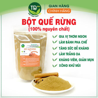 Bột quế rừng Yên Bái nguyên chất 100%, làm gia vị, xông phòng, khử mùi, làm đẹp, trắng da, ngừa mụ n, giảm cân hiệu quả, trị cảm cúm I Kho thảo dược 24h