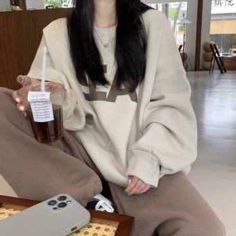 Áo sweater form rộng dáng dài chùm mông SEA nỉ bông - 247storeFashion - AoSWT202_P3K7