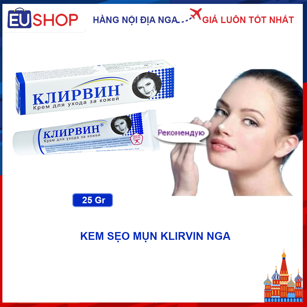 Kem sẹo mụn Clearwin Klirvin ® Nga - Tuýp 25g
