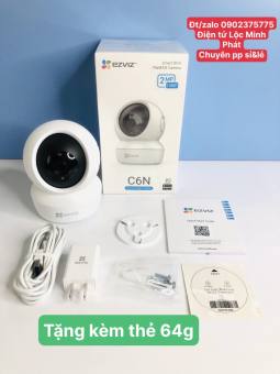 Camera Ezviz C6N 2.0Mp 1080p Kèm Thẻ Nhớ Hikvision 64GB