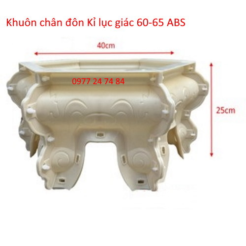 KHUÔN ĐÔN CHÂN QUỲ DÙNG CHO LỤC GIÁC 58 - 60-65 ABS