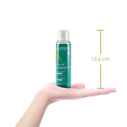 Sữa Rửa Mặt A-DERMA Phys-AC Purifying Foaming Gel cho da dầu mụn, nhạy cảm 100ml