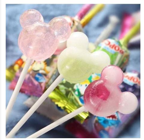 Set 3 chiếc kẹo mút Glico Popcan Mickey Nhật Bản