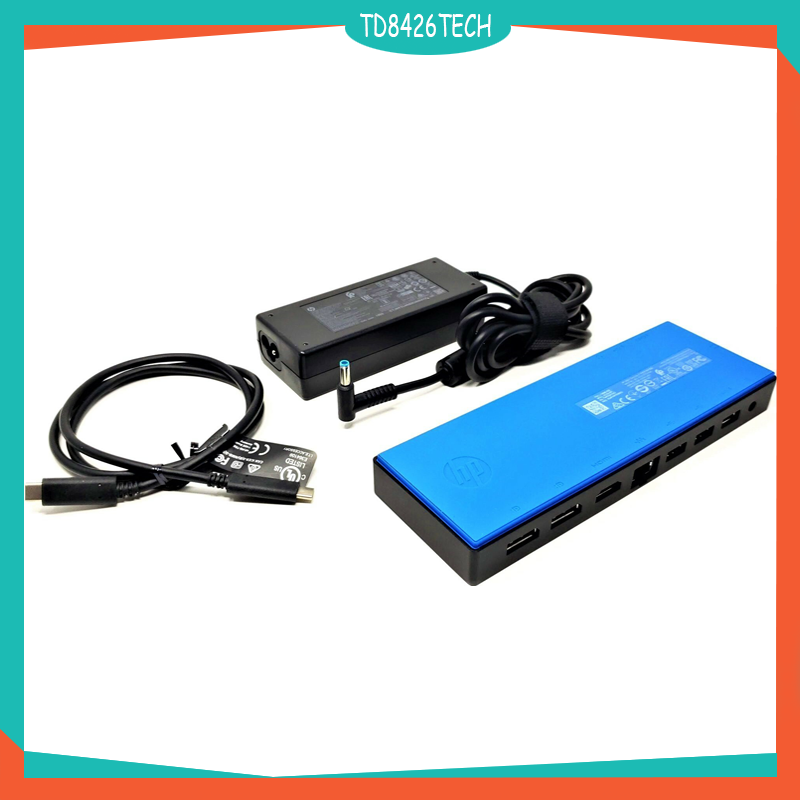 Dock HP USB-C G4 - Bộ chuyển đổi HP USB-C G4 ( HSTNN-U601) mở rộng tối đa 3 màn hình cho Laptop HP, Dell, Lenovo, Acer, Asus qua USB-C
