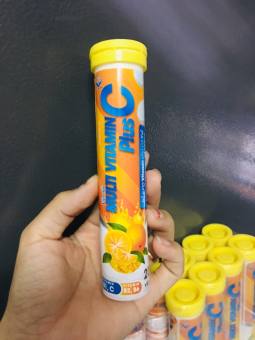 Multi Vitamin C Plus- Viên C sủi bổ sung Vitamin, khoáng chất, tăng cường đề kháng - 20 viên mỗi ống
