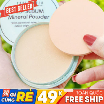 Phấn phủ dạng nén kiềm dầu cho da mặt chống nước dạng bột phấn mịn kèm bông Youliyoula che khuyến điểm DSPP87