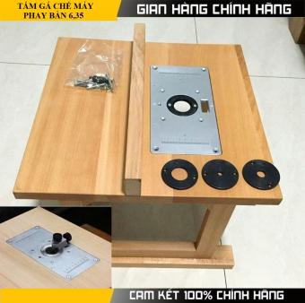 Máy phay gỗ-tấm gá máy pha chế máy phay bàn 6,35