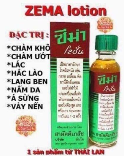 Zema Lotion Thailan dung dịch bôi giảm các bệnh ngoài da