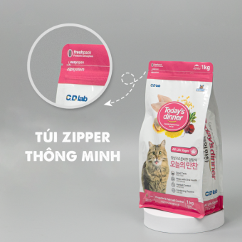 THỨC ĂN HẠT TODAY'S DINNER HÀN QUỐC 1KG CHO MÈO