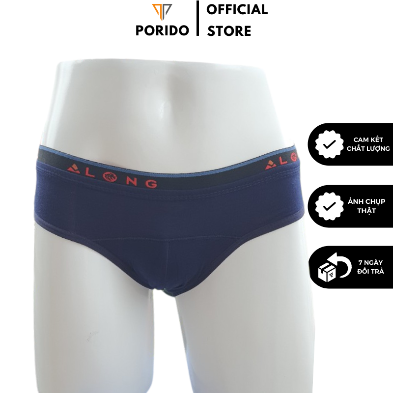 Combo 5 Quần lót sịp nam cao cấp tam giác Along Porido, đồ lót nam đẹp thun lạnh sexy gợi cảm cotton thoáng mát, thấm hút mồ hôi, kháng khuẩn tốt