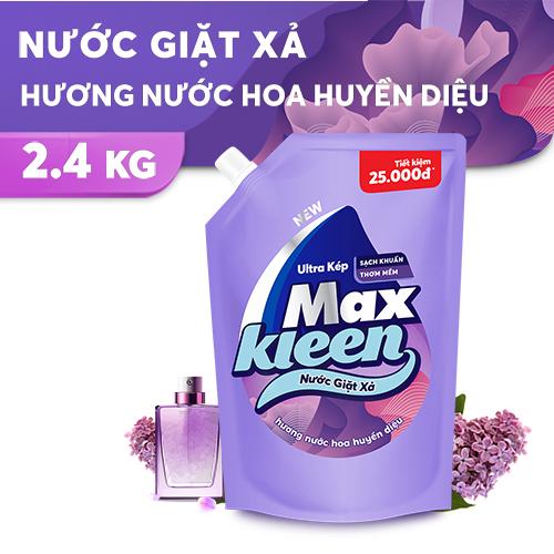 Túi nước giặt xả maxkleen hương huyền diệu 2,4kg